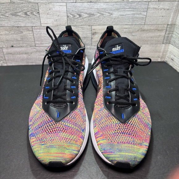 Nike Men's Air Max Flyknit Racer Multicolor Shoes Sneakers Trainers (FD2765-900) - Picture 2 of 13